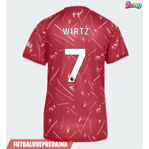 Lacne Ženy Futbalové dres Liverpool Florian Wirtz #7 2026-27 Krátky Rukáv - Domáci